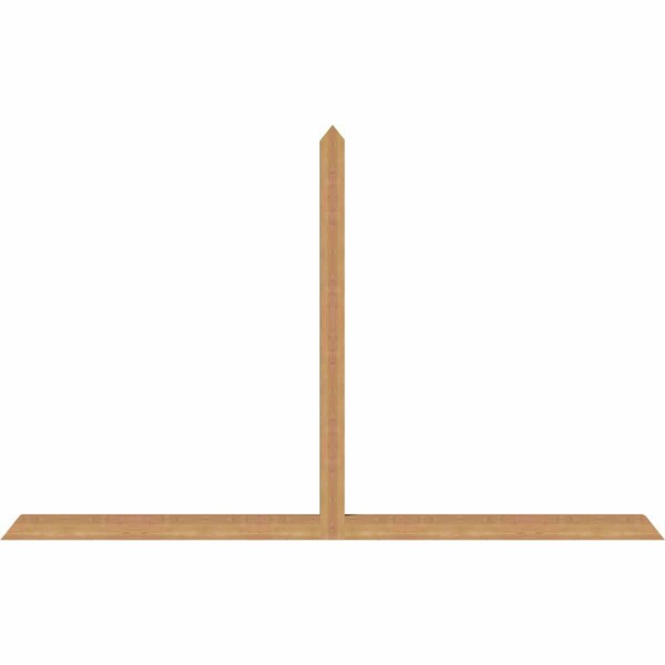 Ekena Millwork Portland Timber Gable Bracket, Western Red Cedar, 96"W x 60"H x 3 1/2"D x 3 1/2"F, 15/12 Pitch GBW096X60X0404POR00SWR - main
